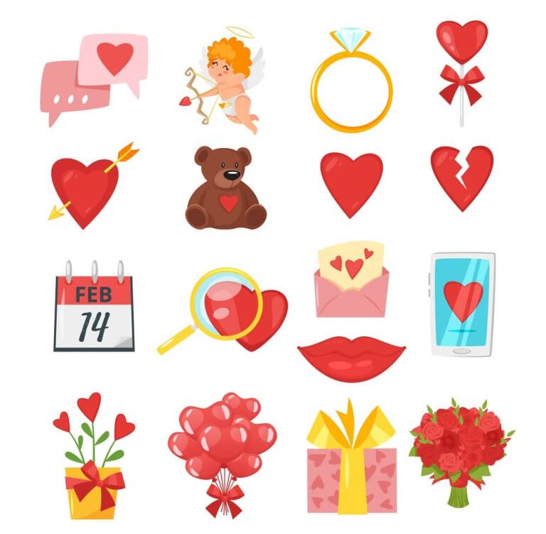 valentines day symbols